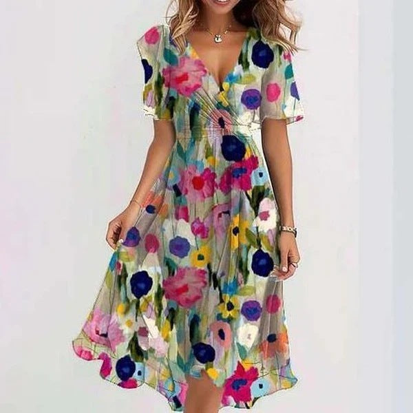 Tara | Elegant short sleeve dress