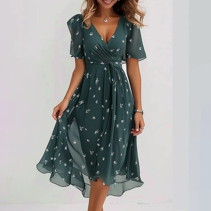 Tara | Elegant short sleeve dress