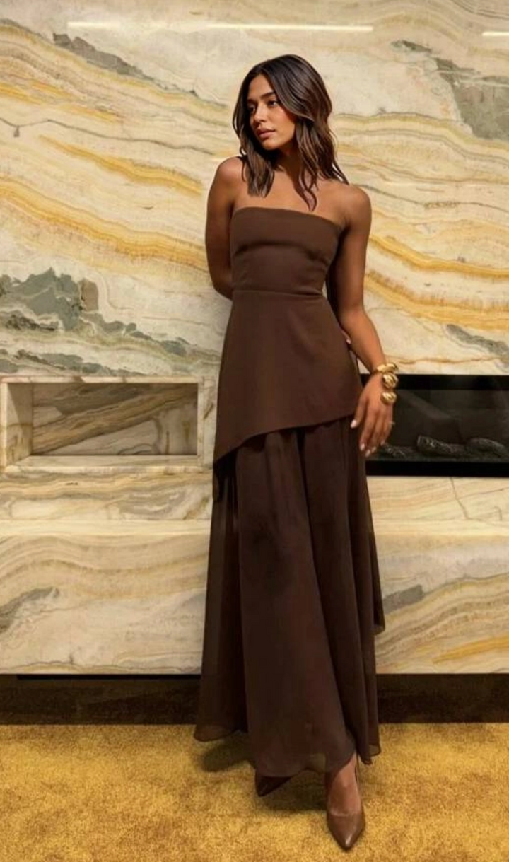 Bébinn | Women’s Strapless Flowy Evening Dress