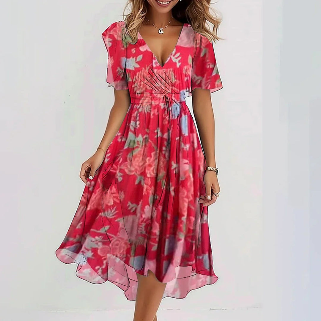 Tara | Elegant short sleeve dress