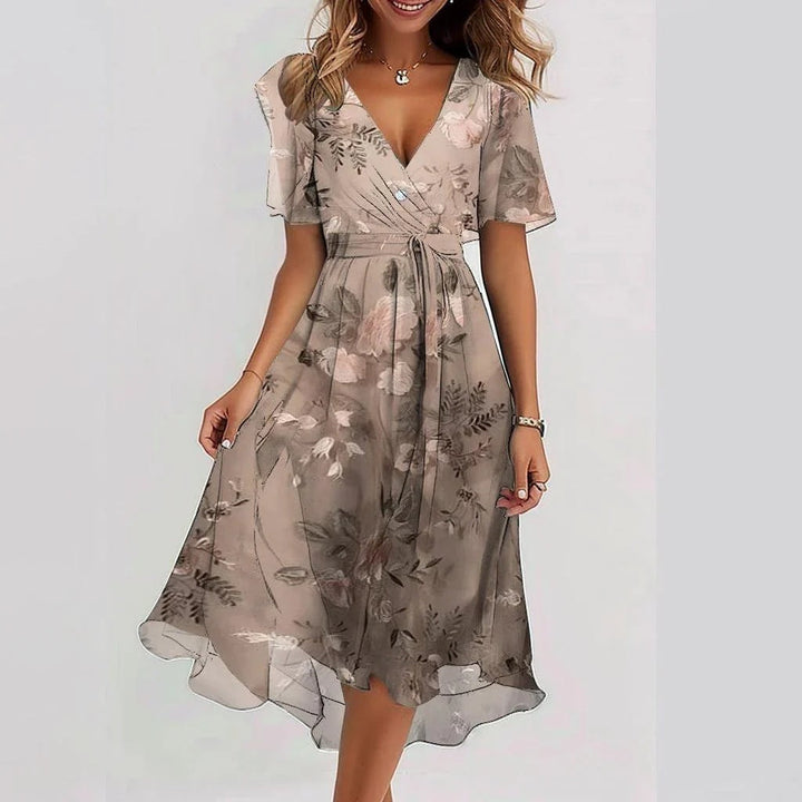 Tara | Elegant short sleeve dress